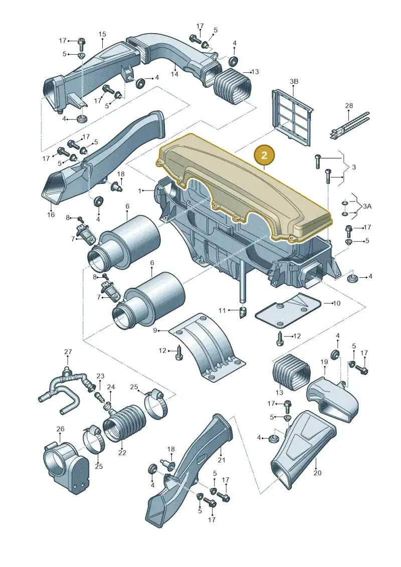 420133846B — Audi R8 qu. 5.2 (2012-2015) diagram 618133050, position 2