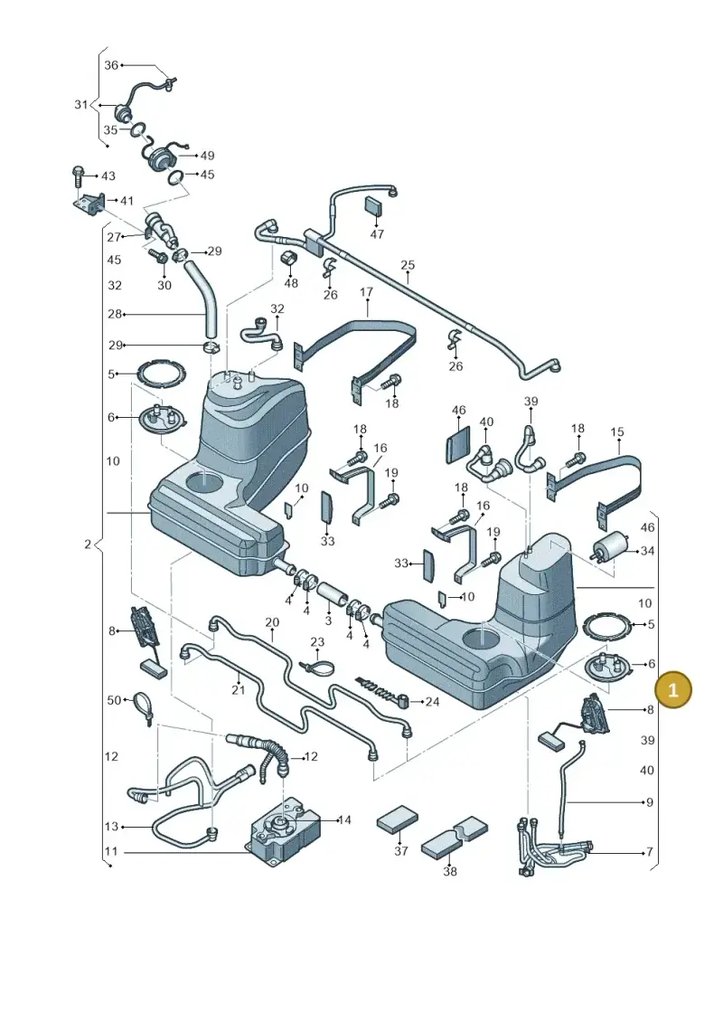 420201021N — Audi R8 qu. 5.2 (2012-2015) diagram 752201000, position 1