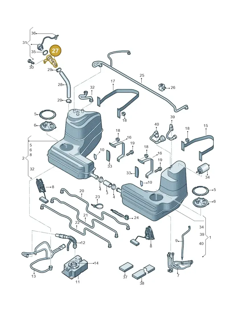 420201135D — Audi R8                08> (2007-) diagram 618201000, position 27