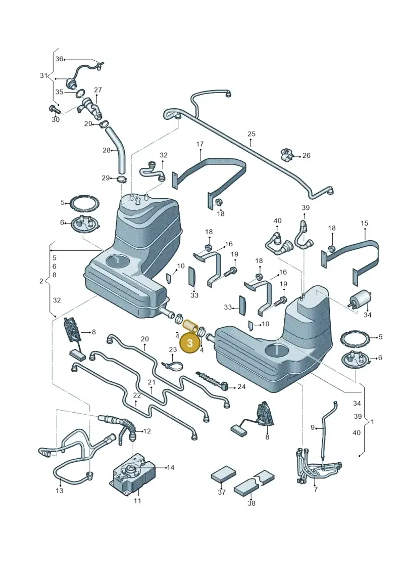 420201143C — Audi R8                08> (2007-) diagram 618201000, position 3