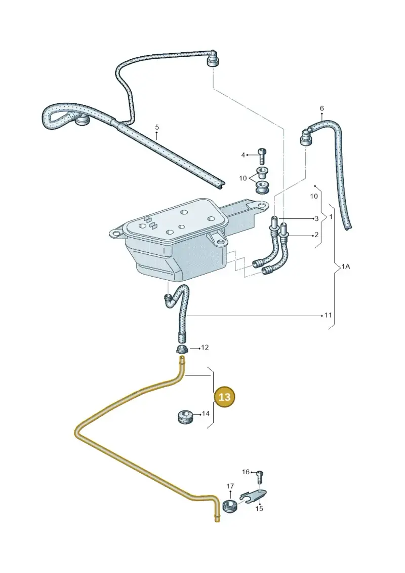 420201411B — Audi R8 qu. 5.2 (2012-2015) diagram 618201800, position 13