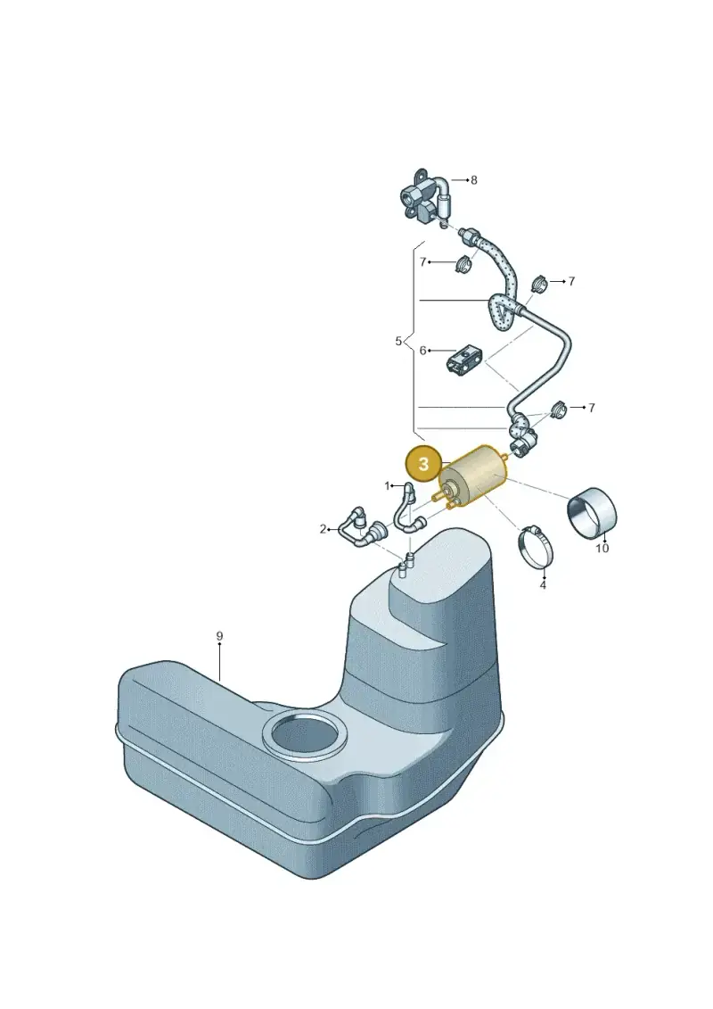 420201511 — Audi R8 qu. 5.2 (2012-2015) diagram 618201200, position 3