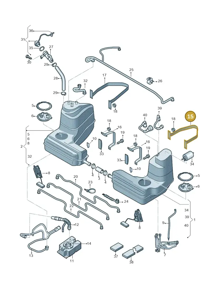 420201653C — Audi R8                08> (2007-) diagram 618201000, position 15