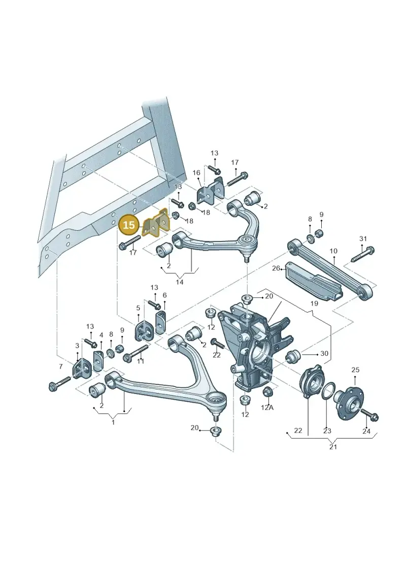 420407458F — Audi R8 qu. 5.2 (2012-2015) diagram 618505050, position 15