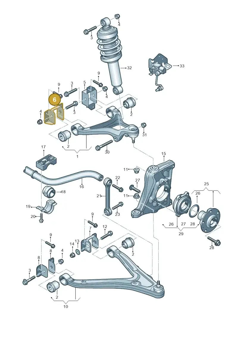 420407458F — Audi R8 qu. 5.2 (2012-2015) diagram 752407000, position 6