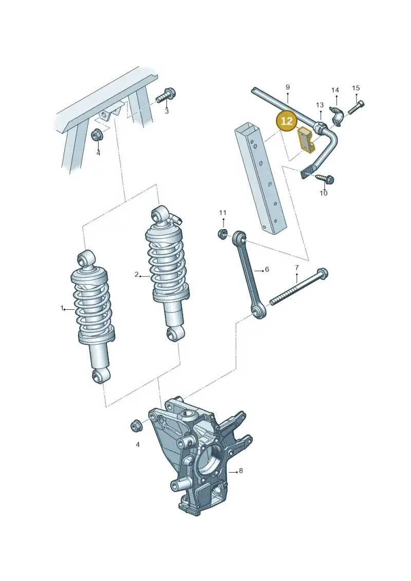 420411031A — Audi R8 qu. 5.2 (2012-2015) diagram 618511000, position 12
