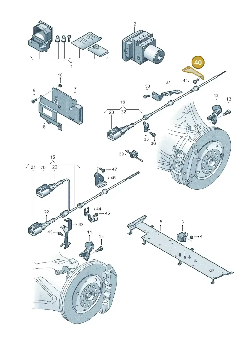 420611847A — Audi R8 qu. 5.2 (2012-2015) diagram 752927000, position 40