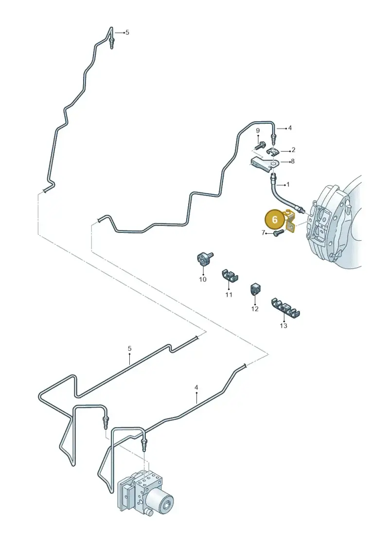 420611847C — Audi R8 qu. 5.2 (2012-2015) diagram 618611300, position 6