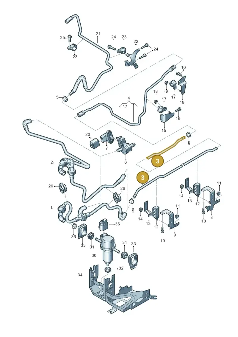 420611936D — Audi R8 qu. 5.2 (2012-2015) diagram 618611700, position 3