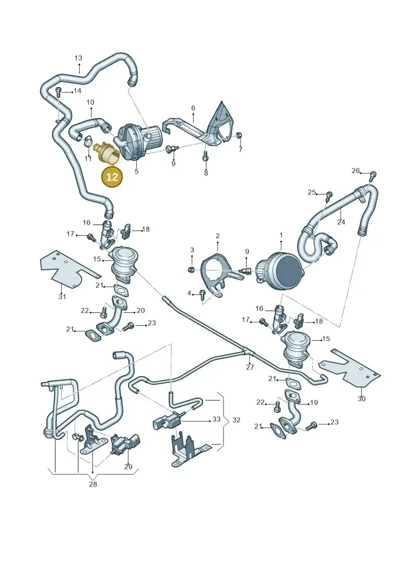 420906321 — Audi R8 qu. 5.2 (2012-2015) diagram 618131350, position 12