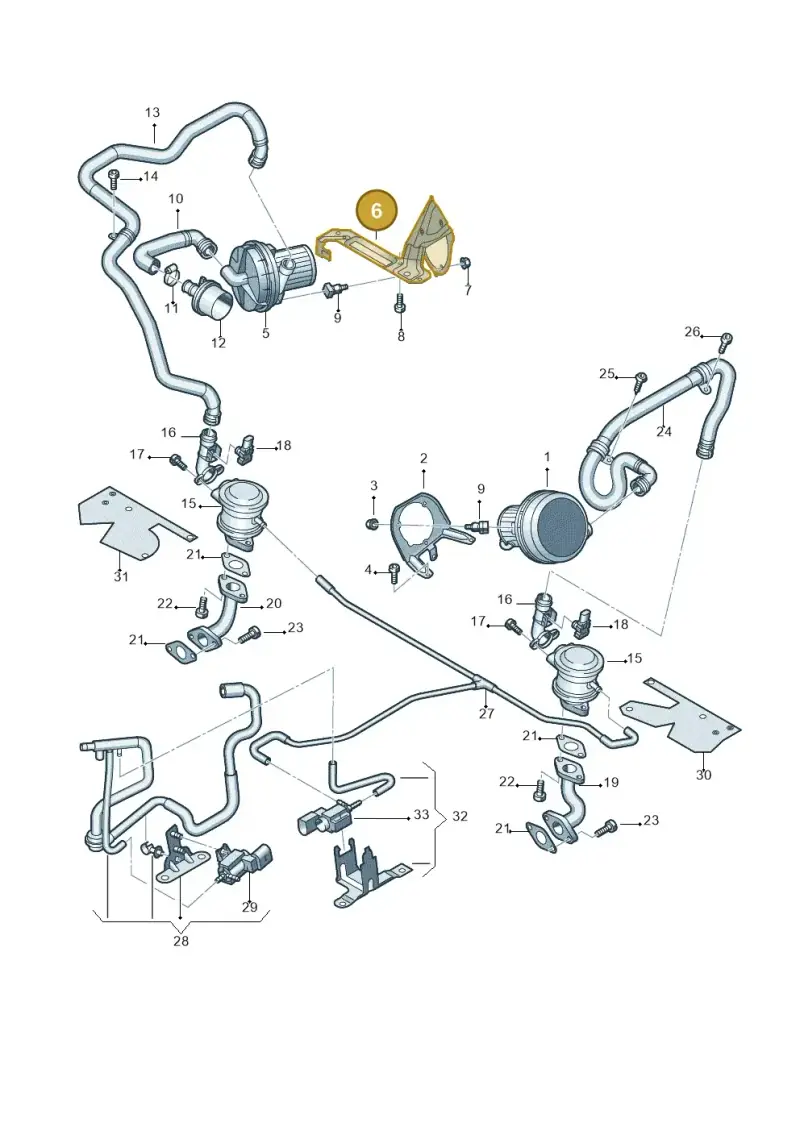 420906407D — Audi R8 qu. 5.2 (2012-2015) diagram 618131350, position 6