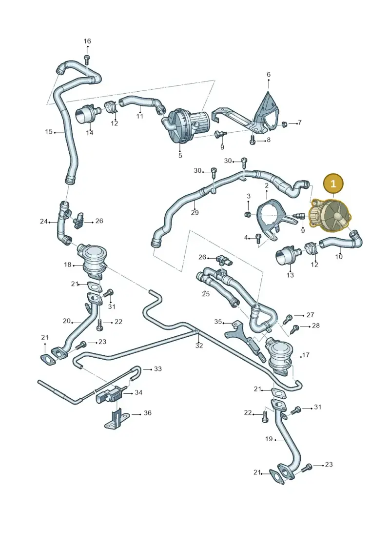 420906601B — Audi R8 qu. 5.2 (2012-2015) diagram 618131300, position 1