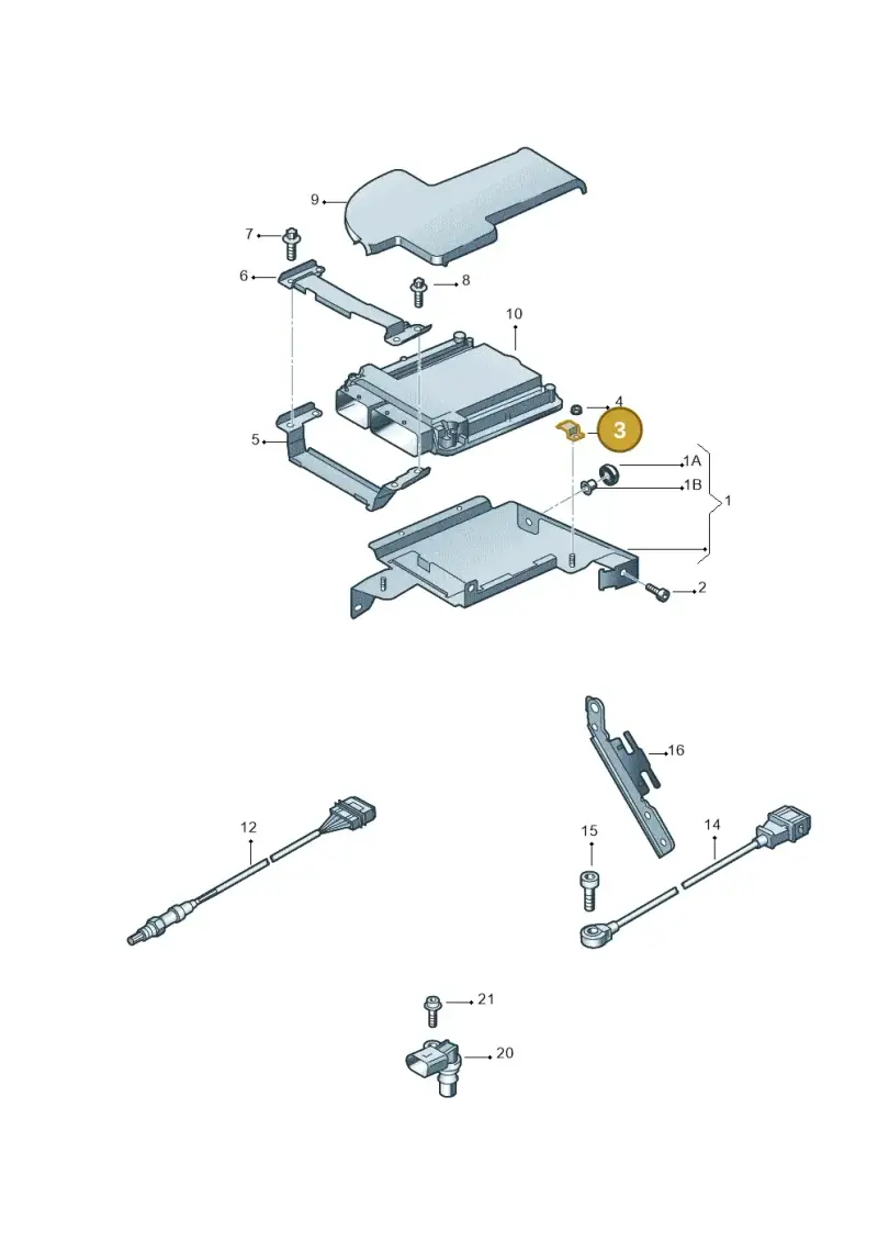 420907353 — Audi R8 qu. 5.2 (2012-2015) diagram 618906050, position 3