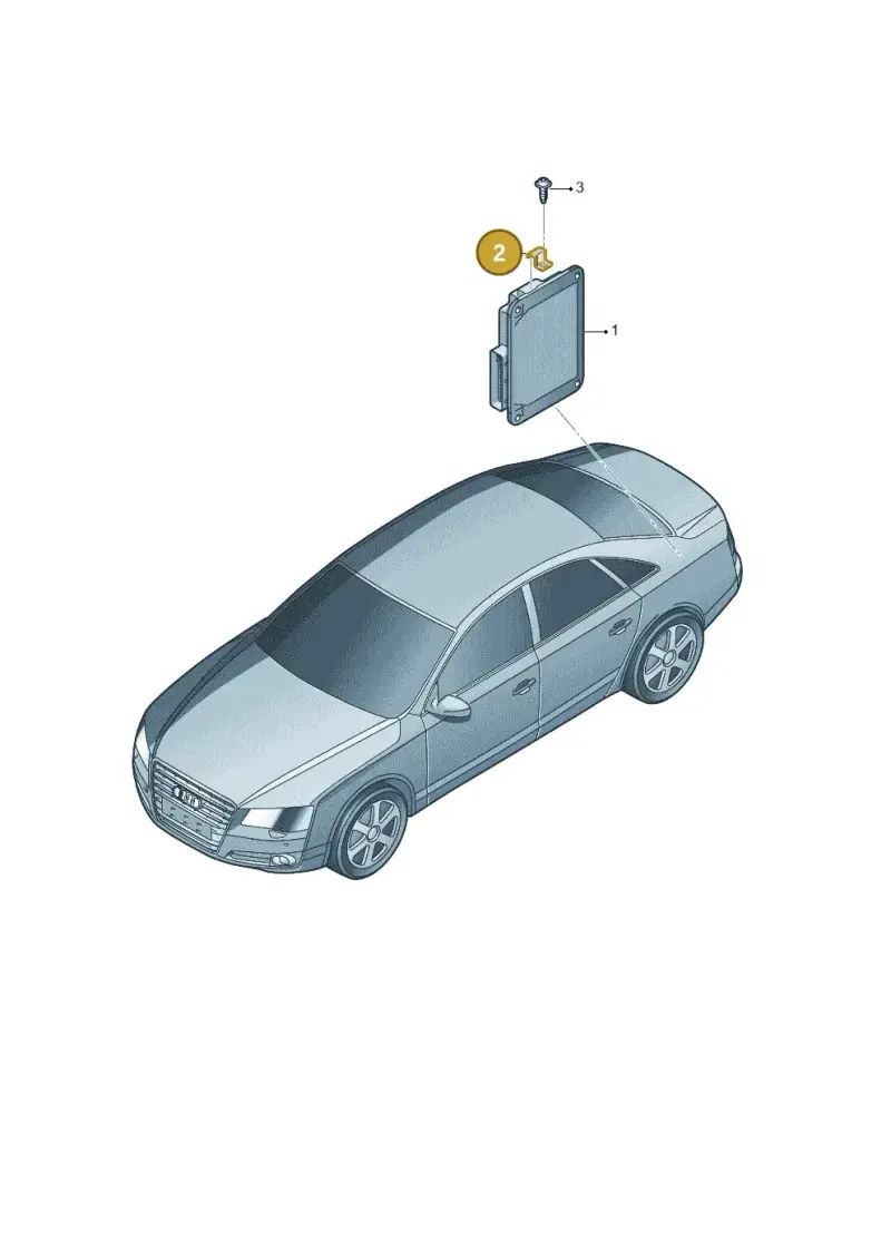 420907353 — Audi A8L qu. 3.0 TDI (2009-2014) diagram 696907250, position 2