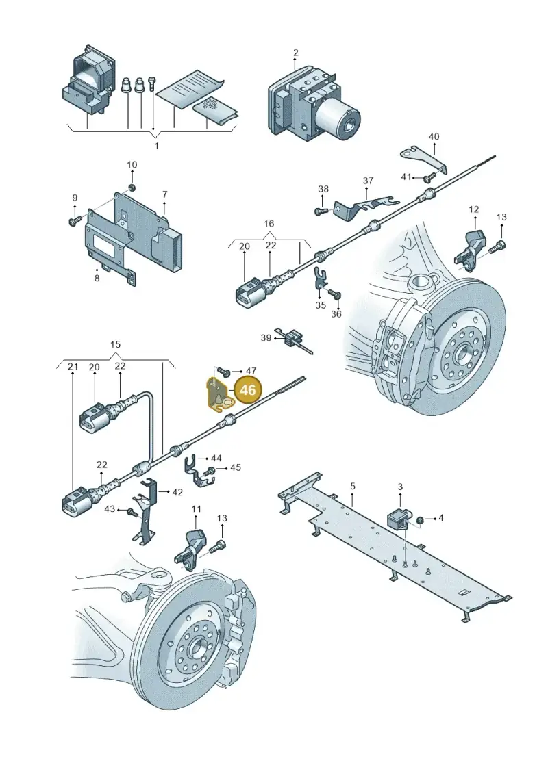 420941291B — Audi R8 qu. 5.2 (2012-2015) diagram 752927000, position 46
