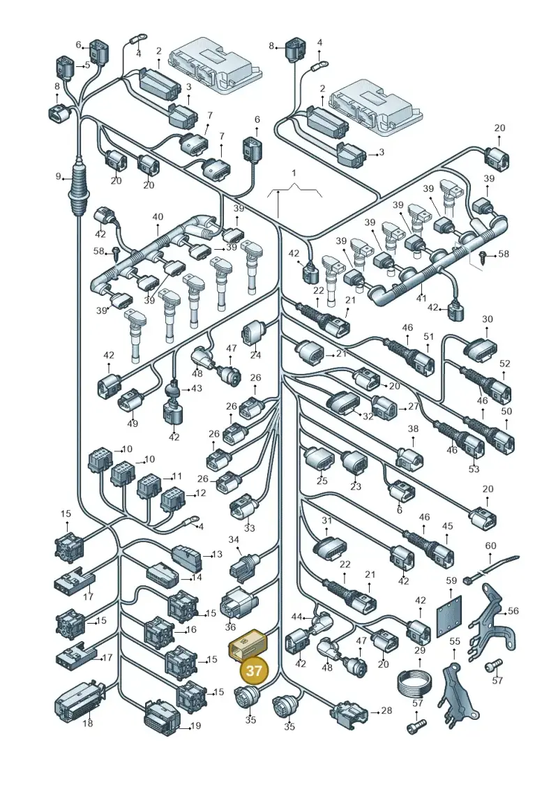 420971164A — Audi R8                08> (2007-) diagram 618971600, position 37