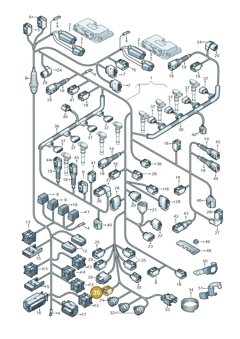 420971164A — Audi R8                08> (2007-) diagram 618971500, position 35