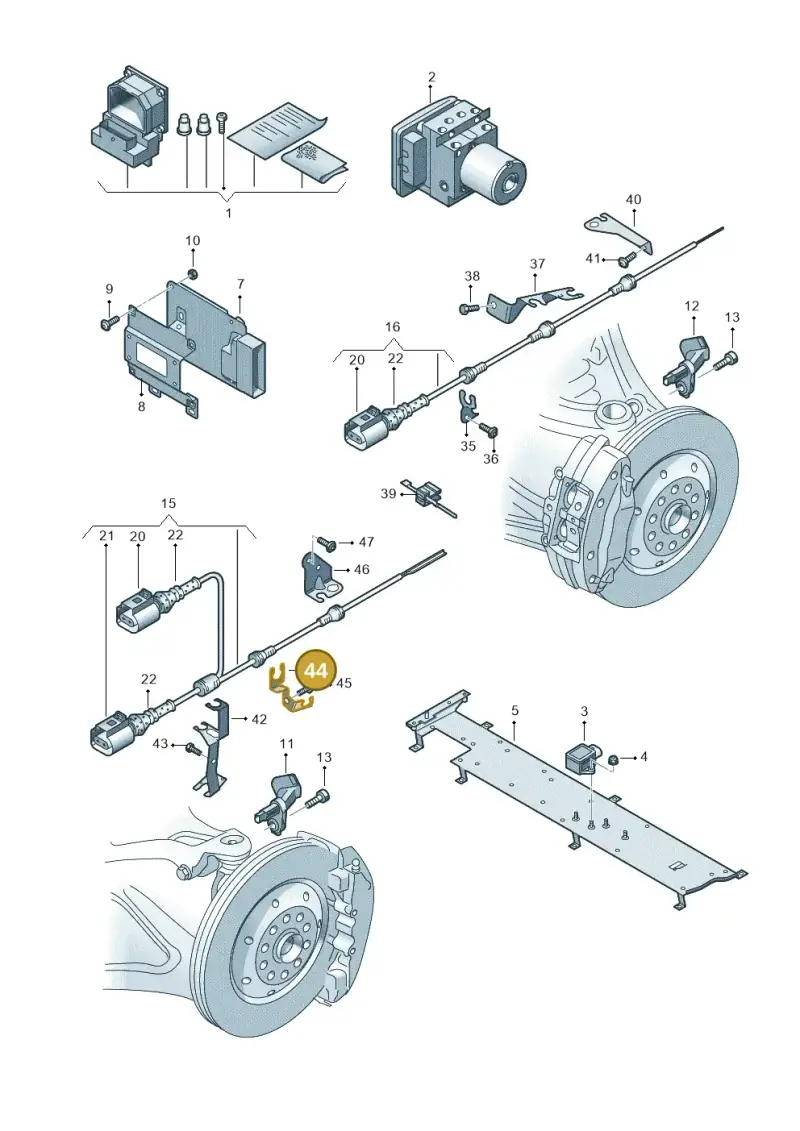 420971846C — Audi R8 qu. 5.2 (2012-2015) diagram 752927000, position 44