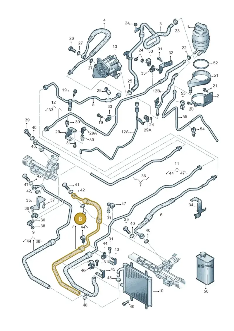423422891C — Audi R8                08> (2007-) diagram 618422500, position 8