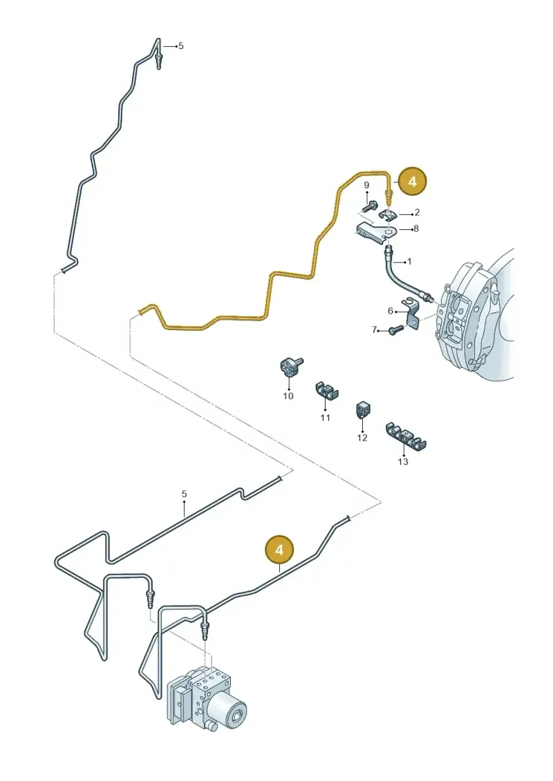 423611741B — Audi R8 qu. 5.2 (2012-2015) diagram 618611300, position 4