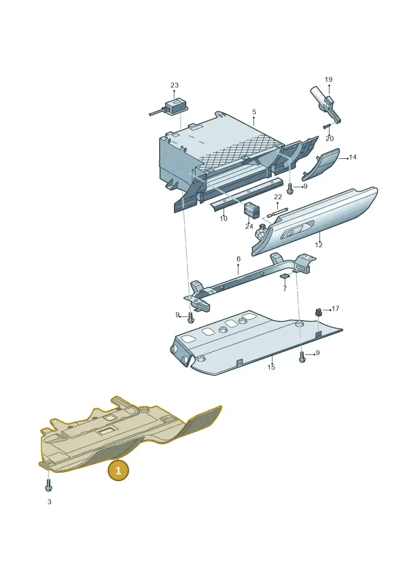 423857557B6PS — Audi R8 qu. 5.2 (2012-2015) diagram 618857200, position 1