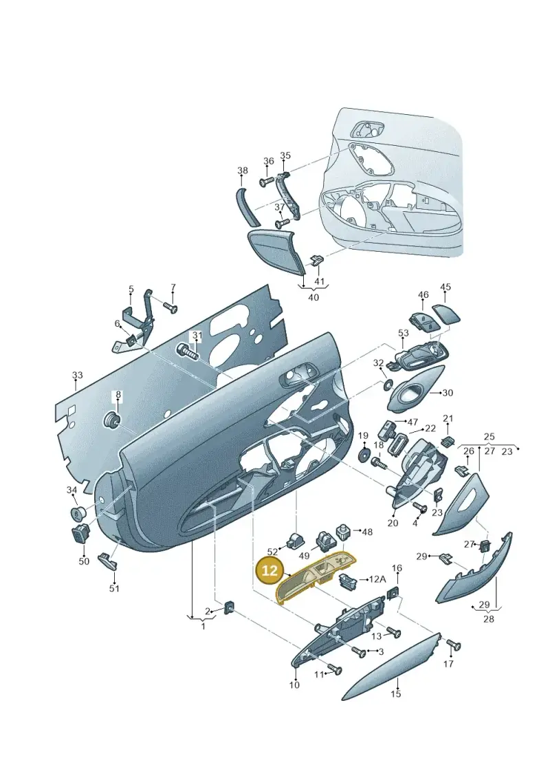 424867102BH77 — Audi R8 qu. 5.2 (2012-2015) diagram 618867000, position 12