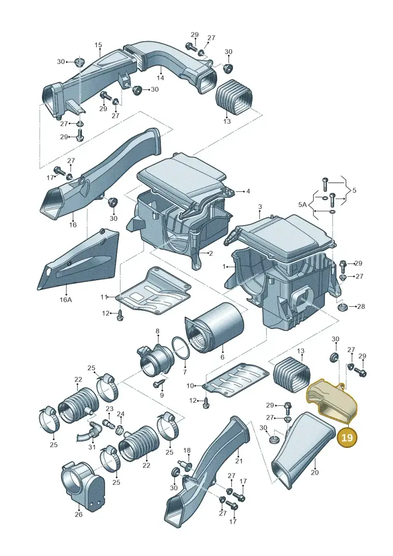 427129527A — Audi R8 qu. 5.2 (2012-2015) diagram 752133020, position 19