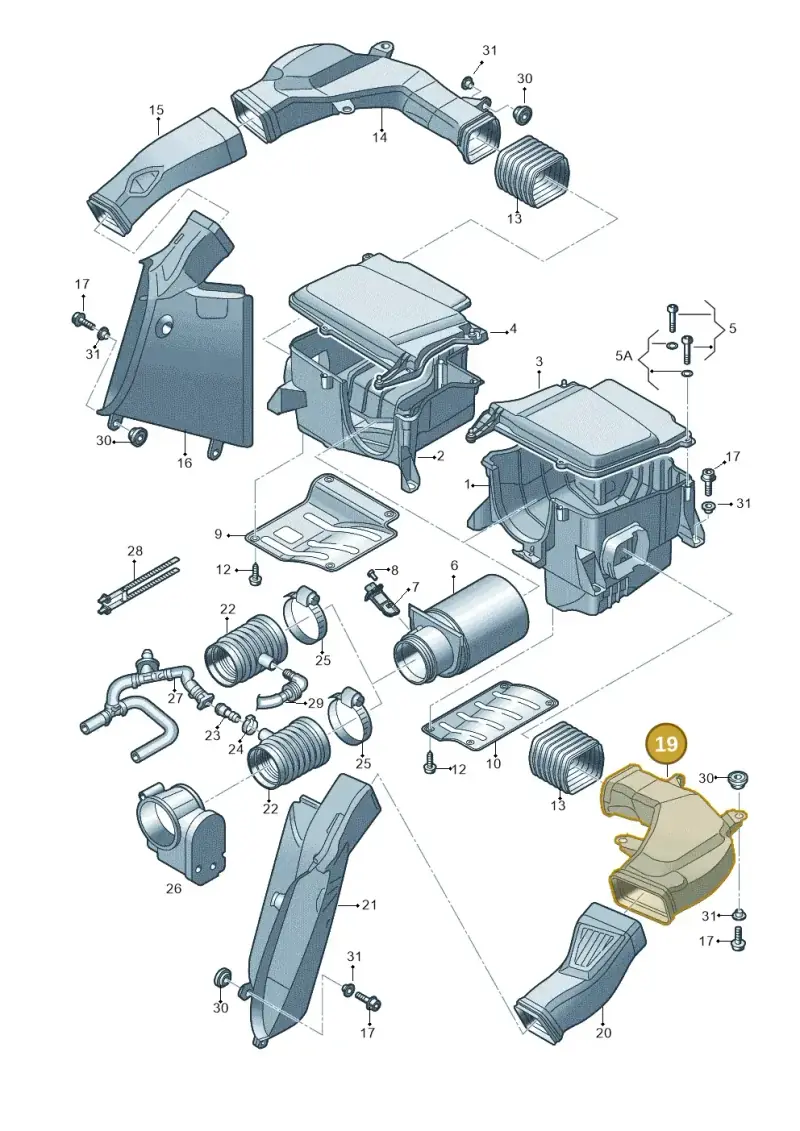 427129527A — Audi R8 qu. 5.2 (2012-2015) diagram 752133260, position 19