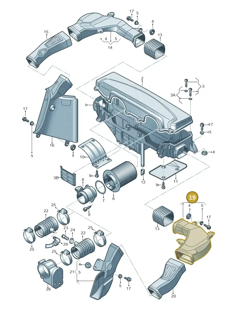427129527A — Audi R8 qu. 5.2 (2012-2015) diagram 752133040, position 19