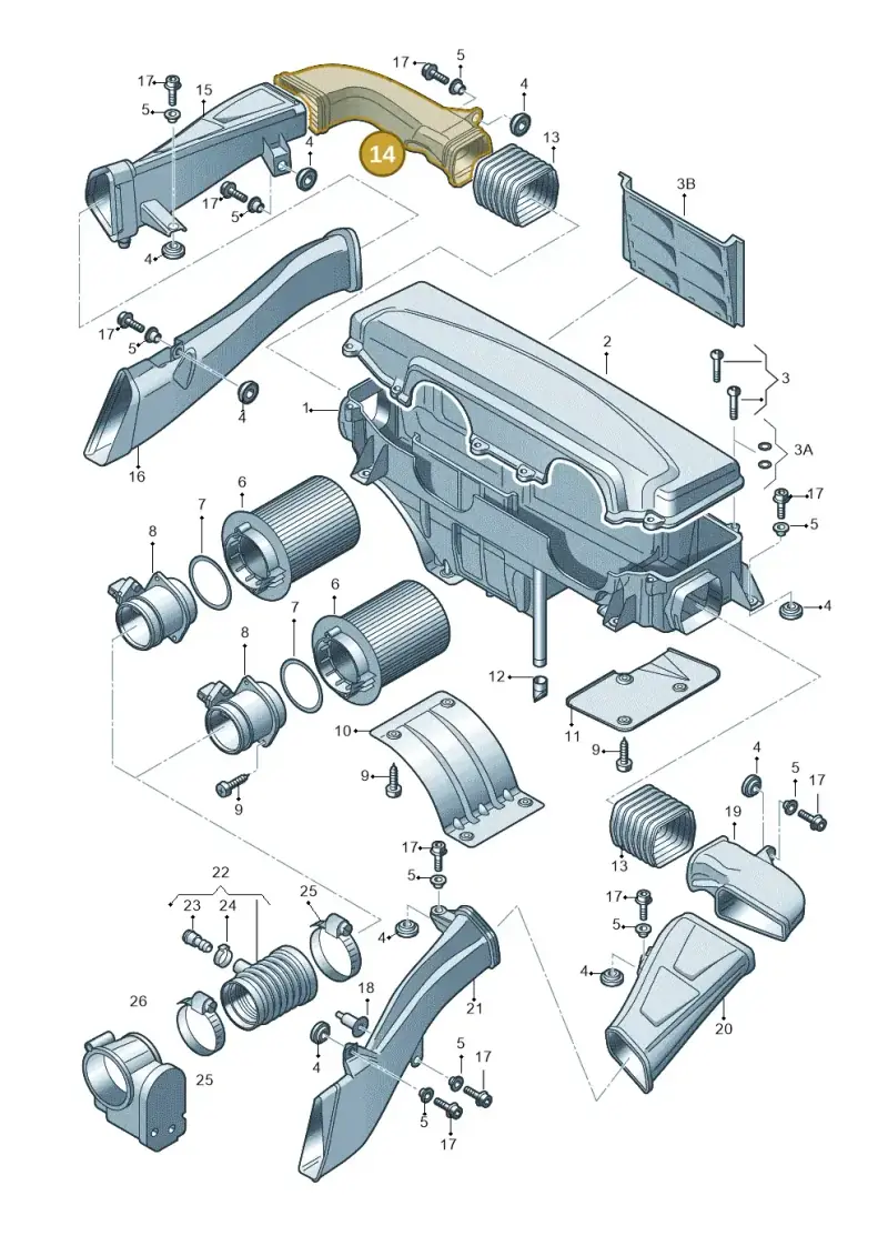 427129528A — Audi R8                08> (2007-) diagram 618133000, position 14