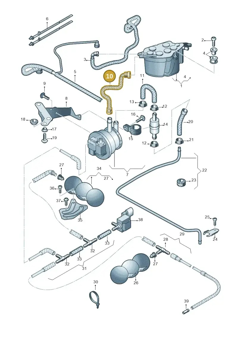 427201153B — Audi R8 qu. 5.2 (2012-2015) diagram 618201600, position 10