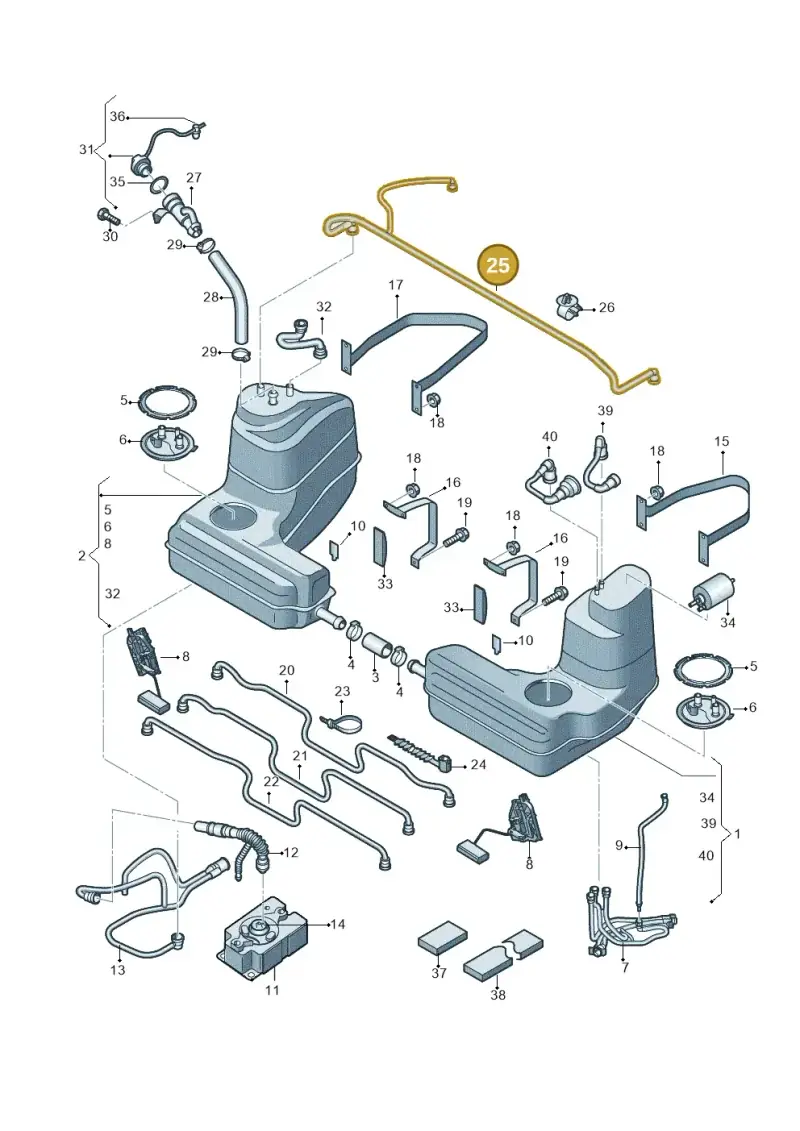 427201167D — Audi R8                08> (2007-) diagram 618201000, position 25