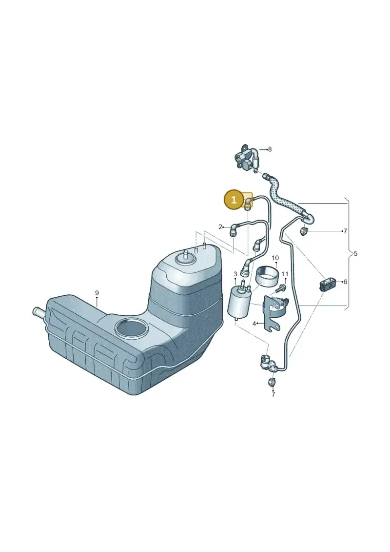 427201220A — Audi R8 qu. 5.2 (2012-2015) diagram 752201250, position 1