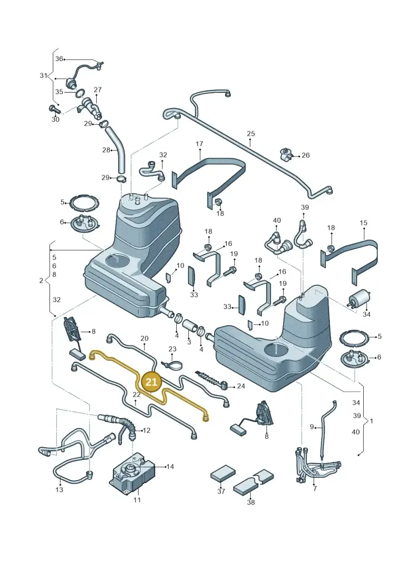 427201419 — Audi R8                08> (2007-) diagram 618201000, position 21
