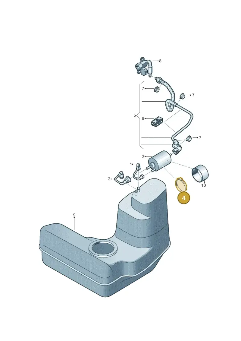 427201505D — Audi R8                08> (2007-) diagram 618201200, position 4