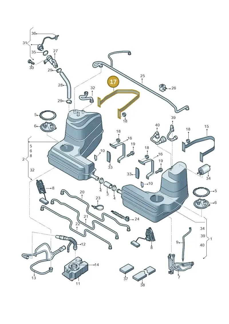 427201654B — Audi R8                08> (2007-) diagram 618201000, position 17