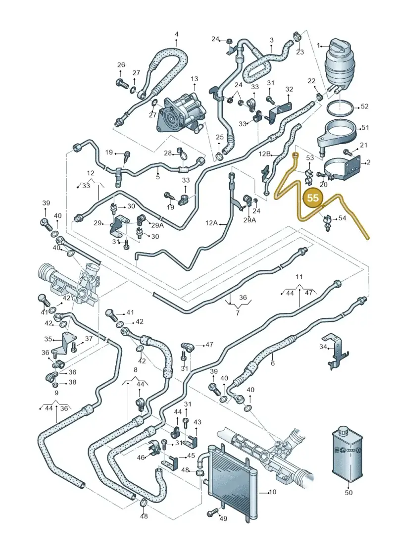 427422857C — Audi R8 qu. 5.2 (2012-2015) diagram 618422500, position 55