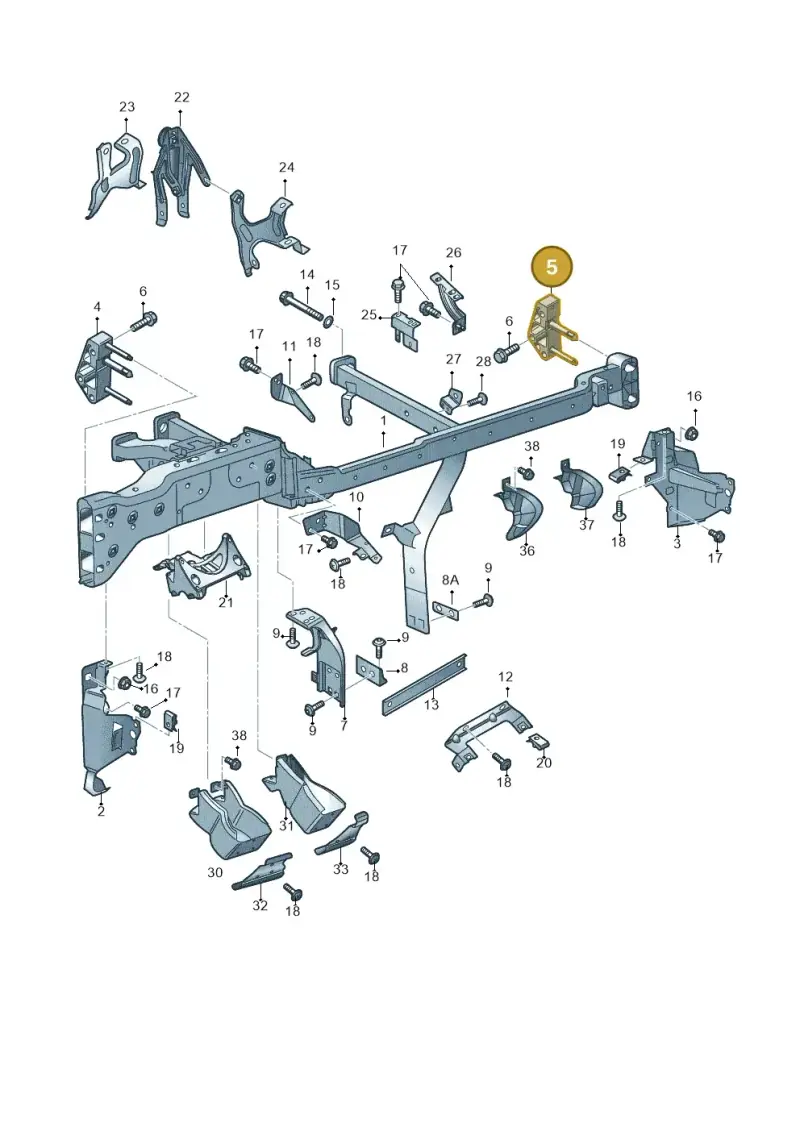 427857022C — Audi R8 qu. 5.2 (2012-2015) diagram 618857000, position 5