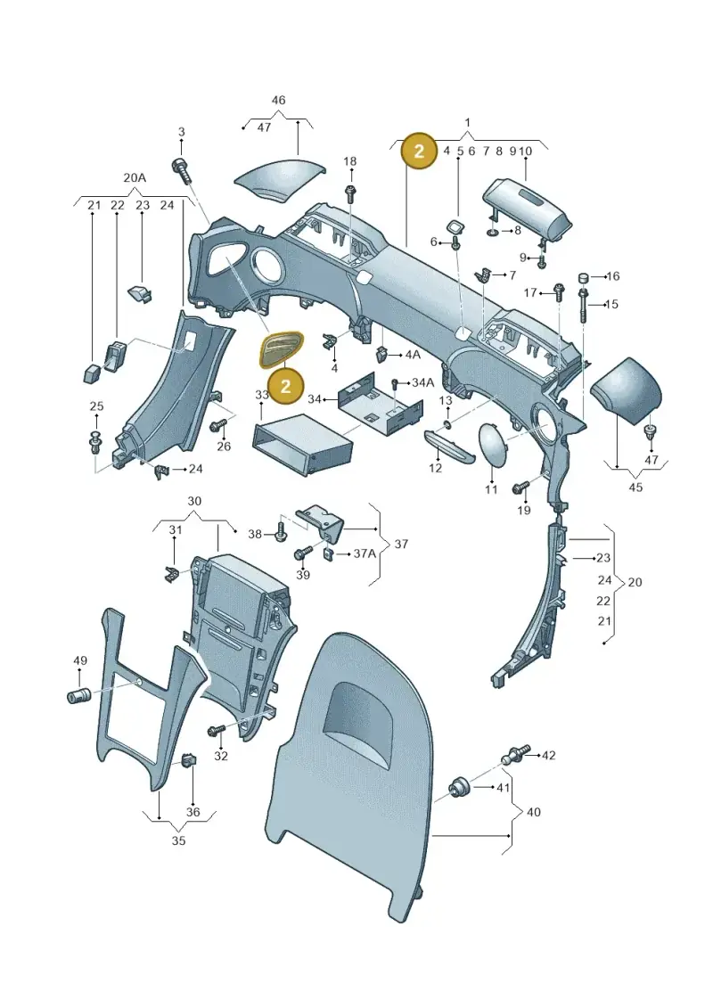 4278688984PK — Audi R8 qu. 5.2 (2012-2015) diagram 618867500, position 2