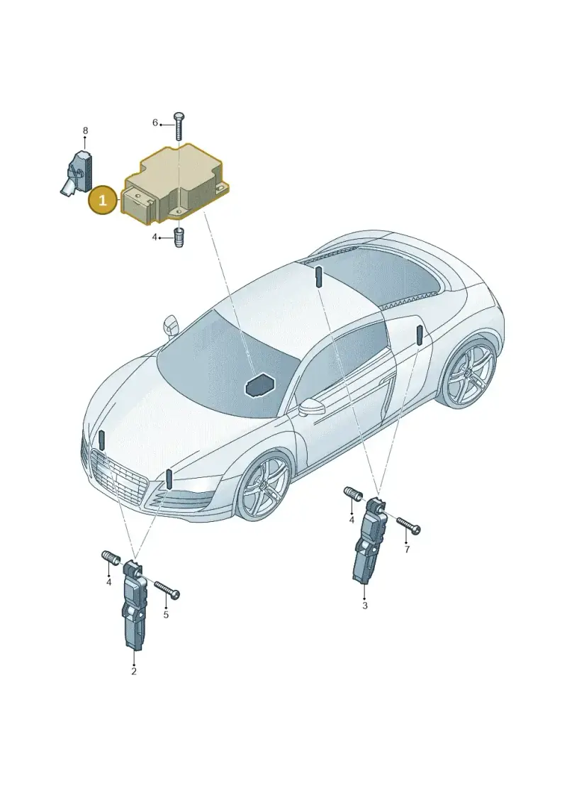 427959655Z0K — Audi R8 qu. 5.2 (2012-2015) diagram 618959300, position 1