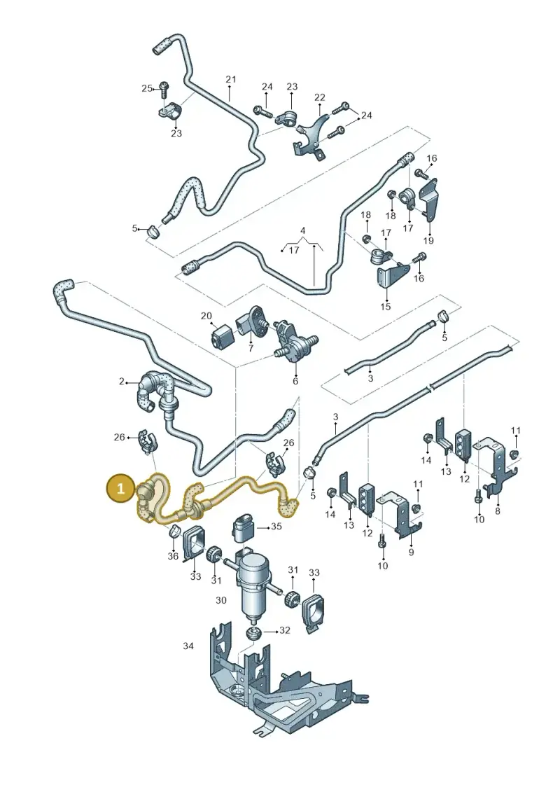 42B611936 — Audi R8 qu. 5.2 (2012-2015) diagram 618611700, position 1