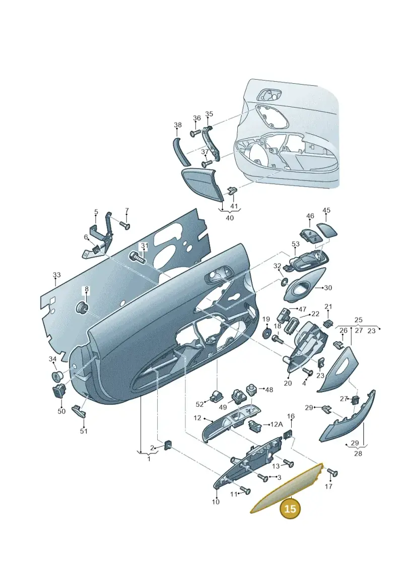 42B8674106T3 — Audi R8 qu. 5.2 (2012-2015) diagram 618867000, position 15