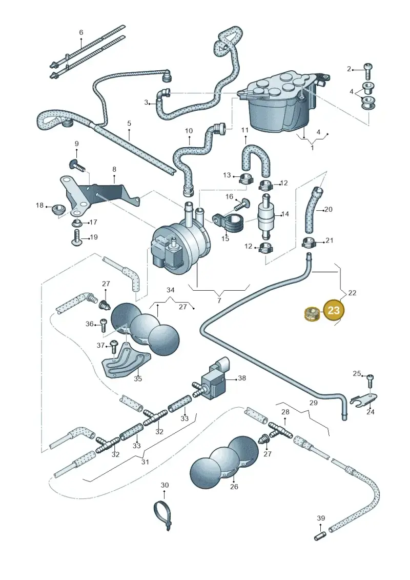 431129669 — Audi R8                08> (2007-) diagram 618201600, position 23