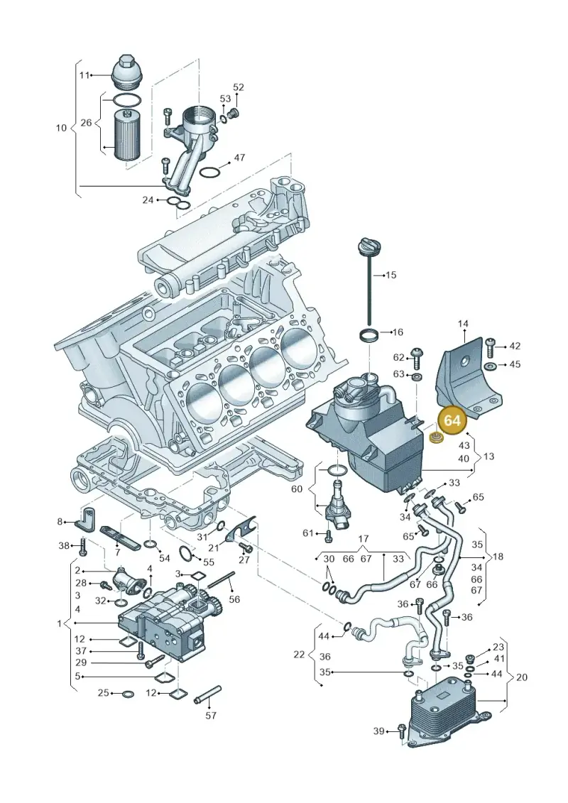 431129669 — Audi R8 qu. 5.2 (2012-2015) diagram 752115010, position 64