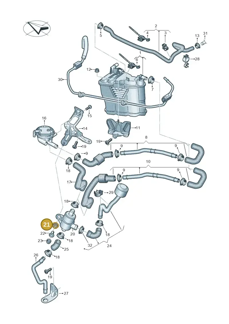 431129669 — Audi R8 Spyder (2015-2024) diagram 872201800, position 21