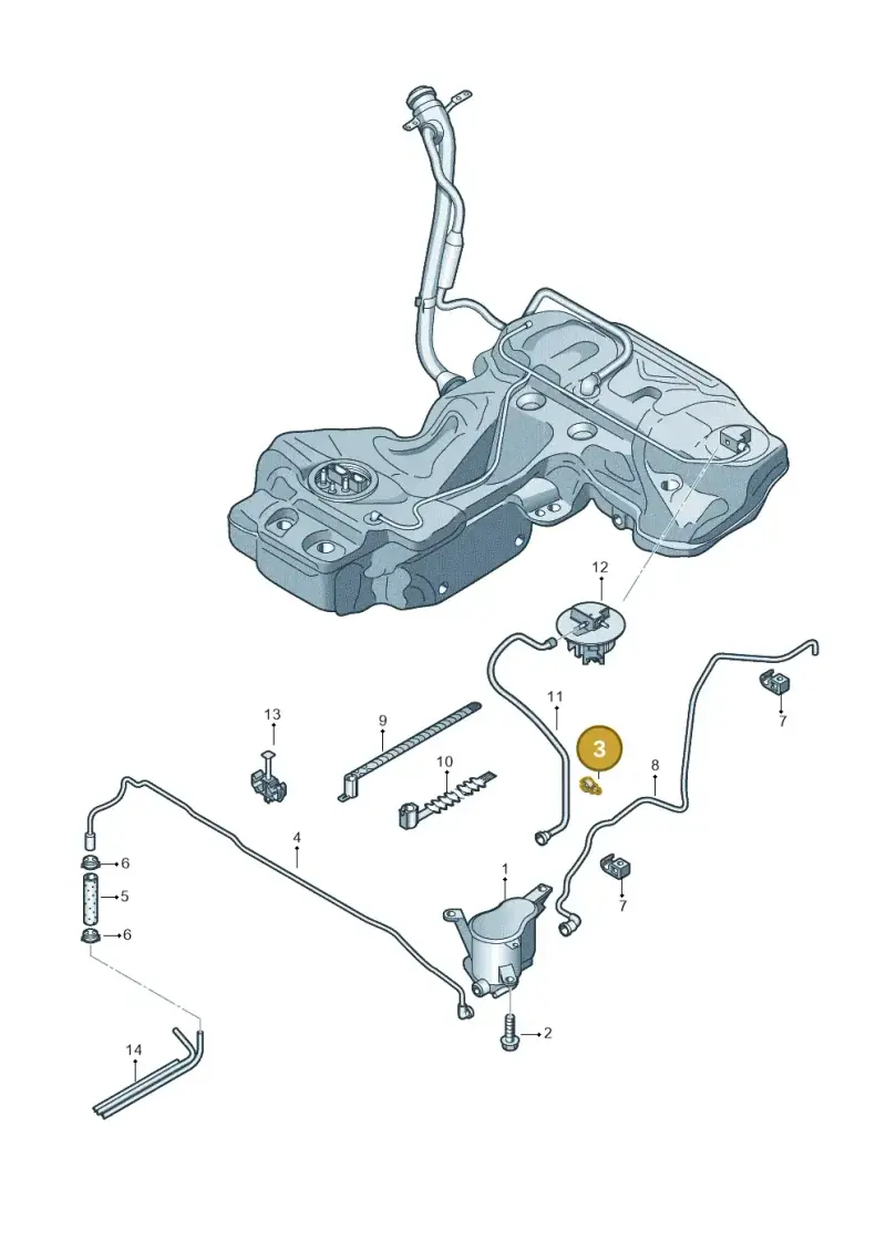 431616823B — Audi RS4 Av. qu. 4.2 (2012-2015) diagram 620201800, position 3