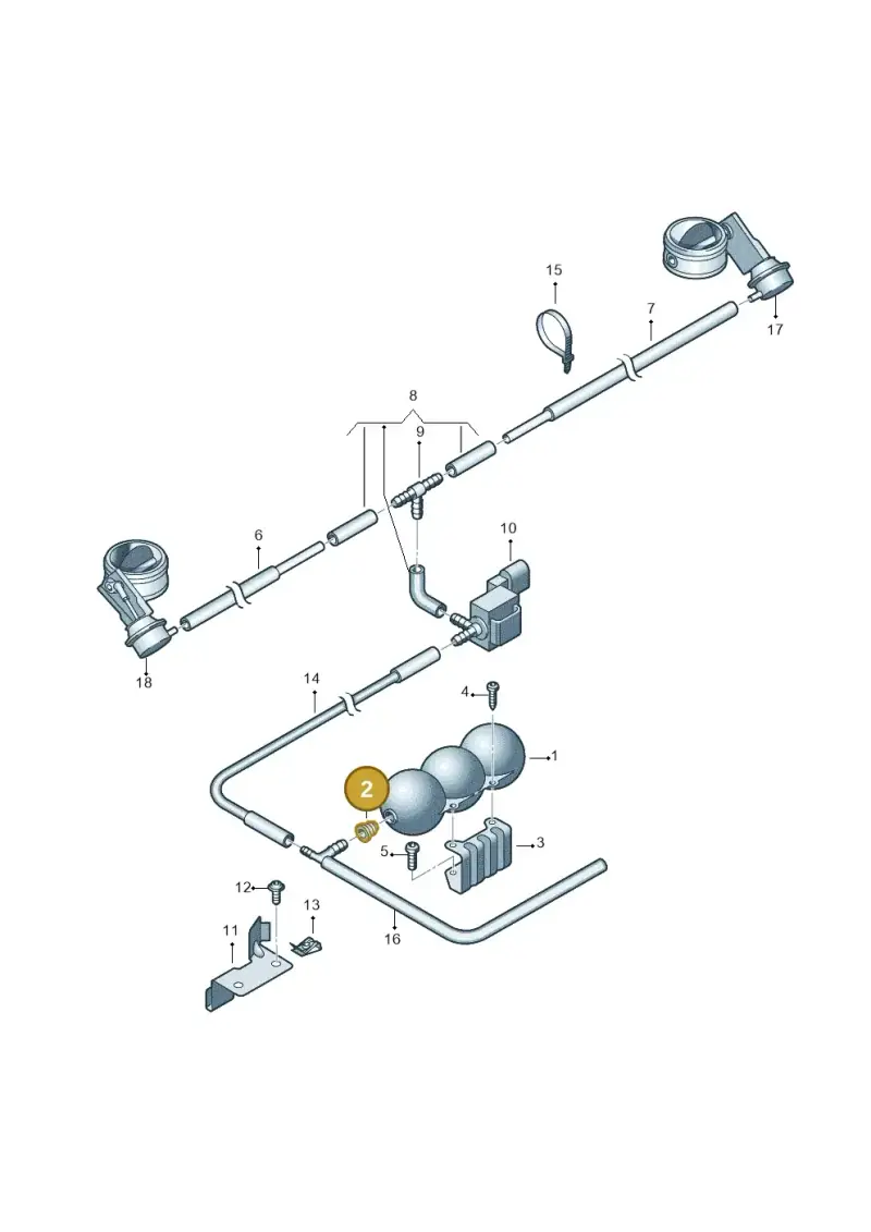 431820667 — Audi R8 qu. 5.2 (2012-2015) diagram 618131800, position 2