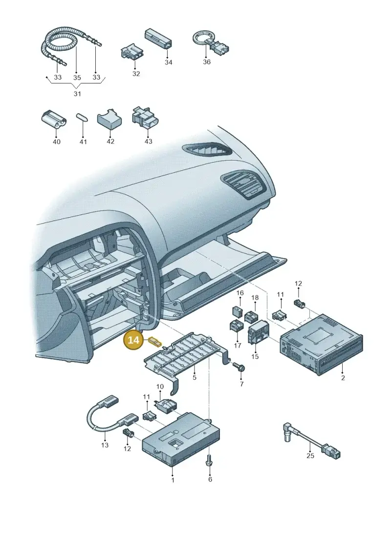 431971995 — Audi A5/S5 Coupe       08> (2007-) diagram 620919100, position 14