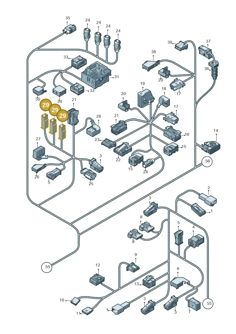 431971995 — Audi Q5 qu. 2.0 TDI (2008-2012) diagram 647971840, position 29
