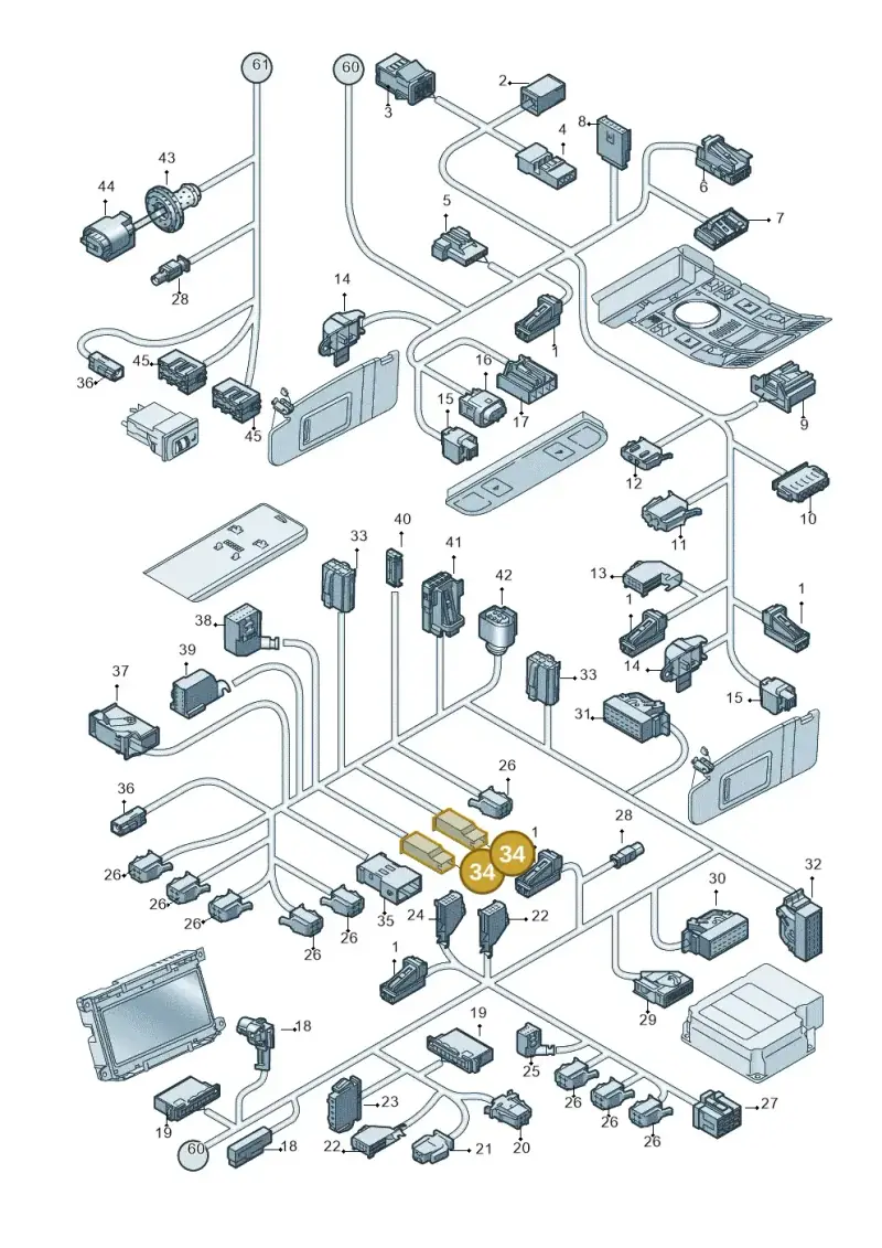 431971995 — Audi A6 2.7 TDI (2008-2011) diagram 648971820, position 34